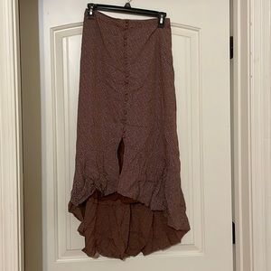 Abercrombie & Fitch high low midi skirt